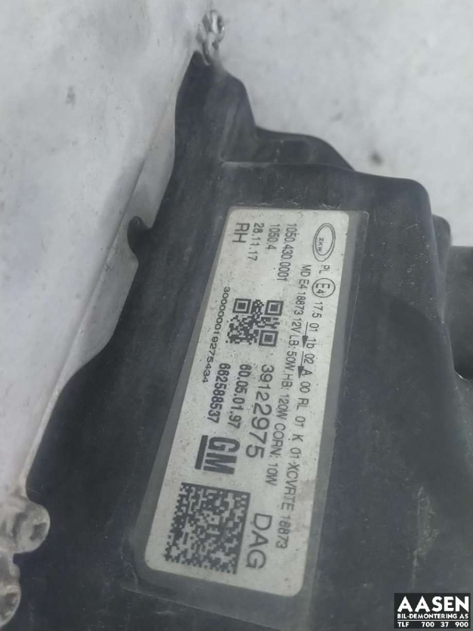 Styreenhet xenon/ballast til Opel Insignia B 2017-->>  