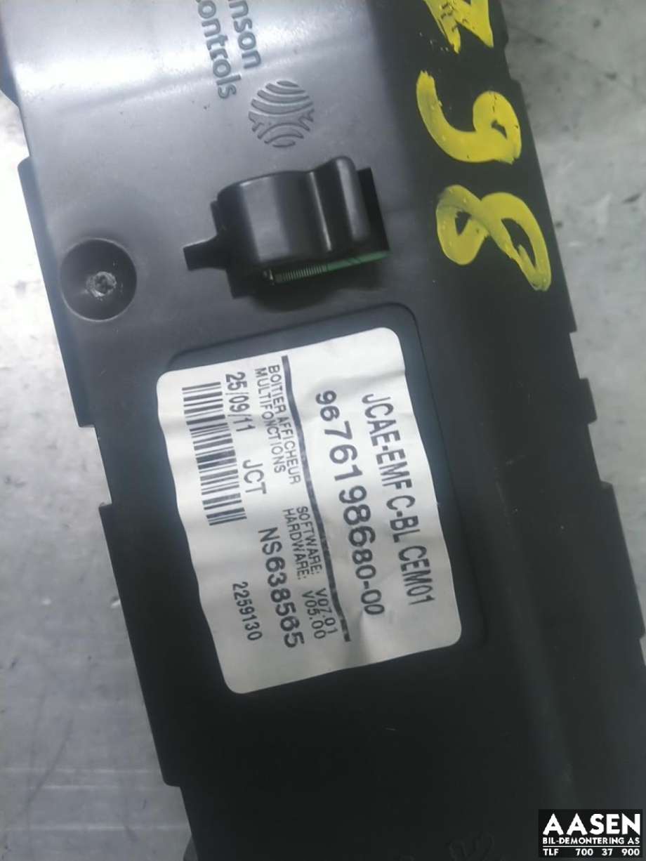Instrument kjørecomputer til Citroën DS4 2011-2017 (96 761 986 80|)