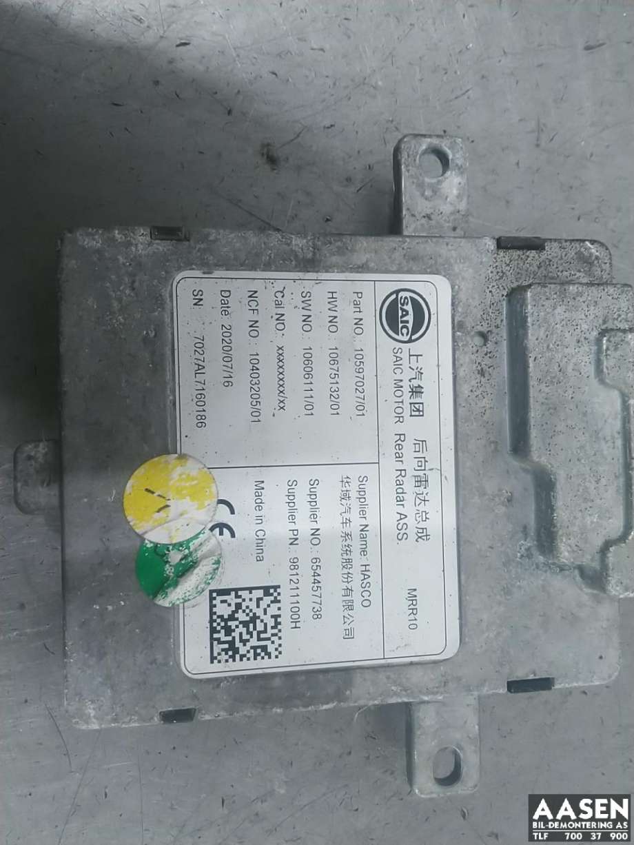 Sensor blindsone til MG ZS EV 2019-2021 (Type I, Fase 1)