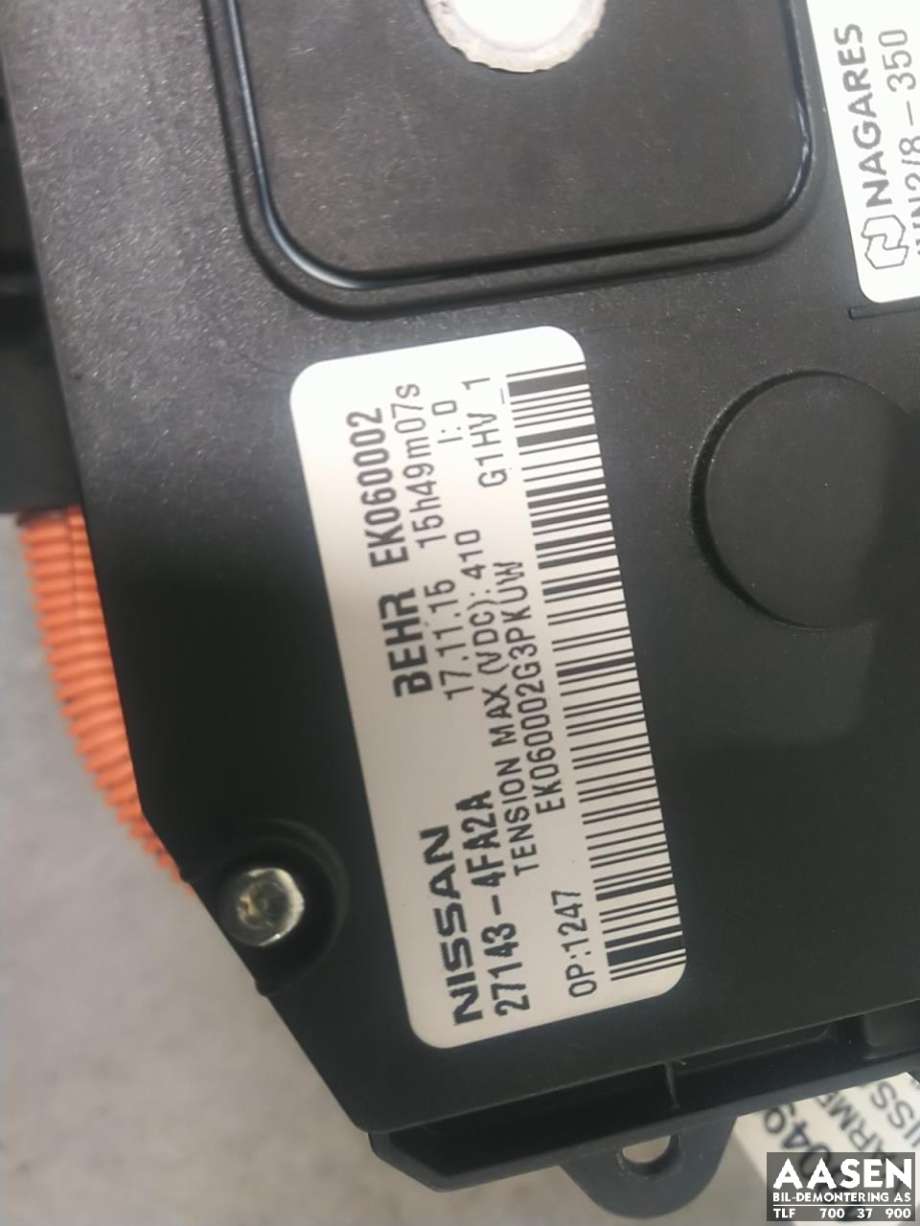 Varmeapparat PTC-heater til Nissan E-NV200 2014-->>  
