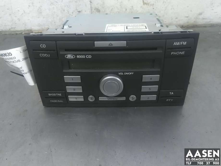Bilstereo til Ford Focus, 2004-2007 (Type II, Fase 1)  
