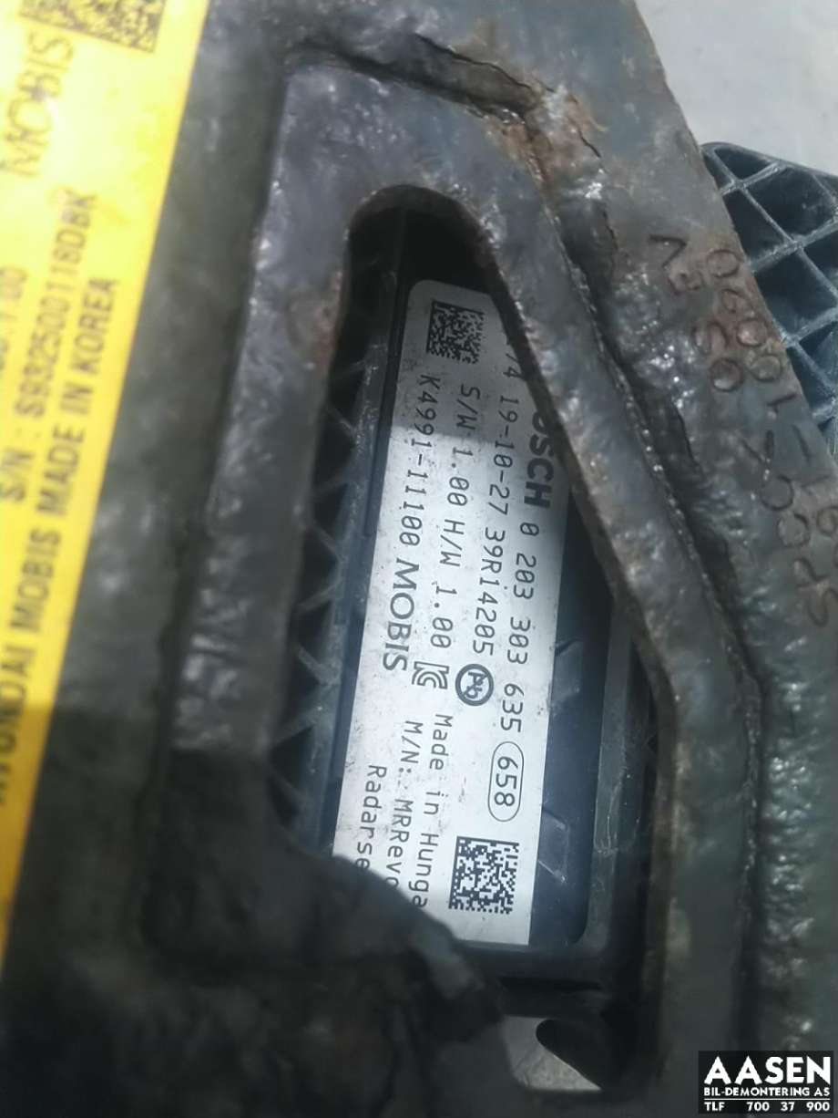 Sensor radar til Hyundai Kona 2017-2021 (Type I, Fase 1)  