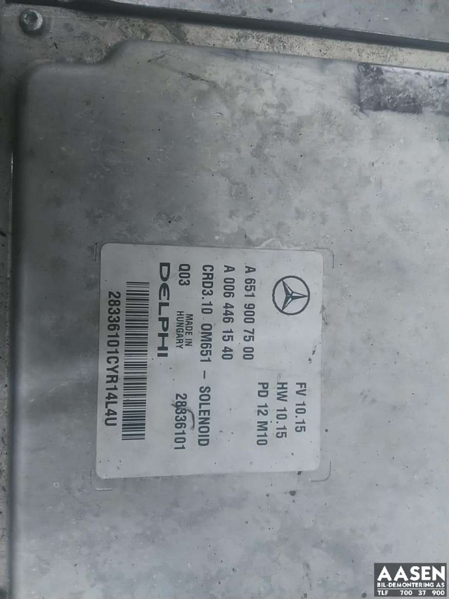 Styreenhet motor til Mercedes E-Klasse 2009-2013 (Fase 1) (W212) (W212) 