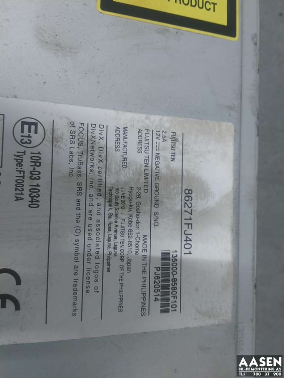 Bilstereo til Subaru XV 2012-2017 (Type I)