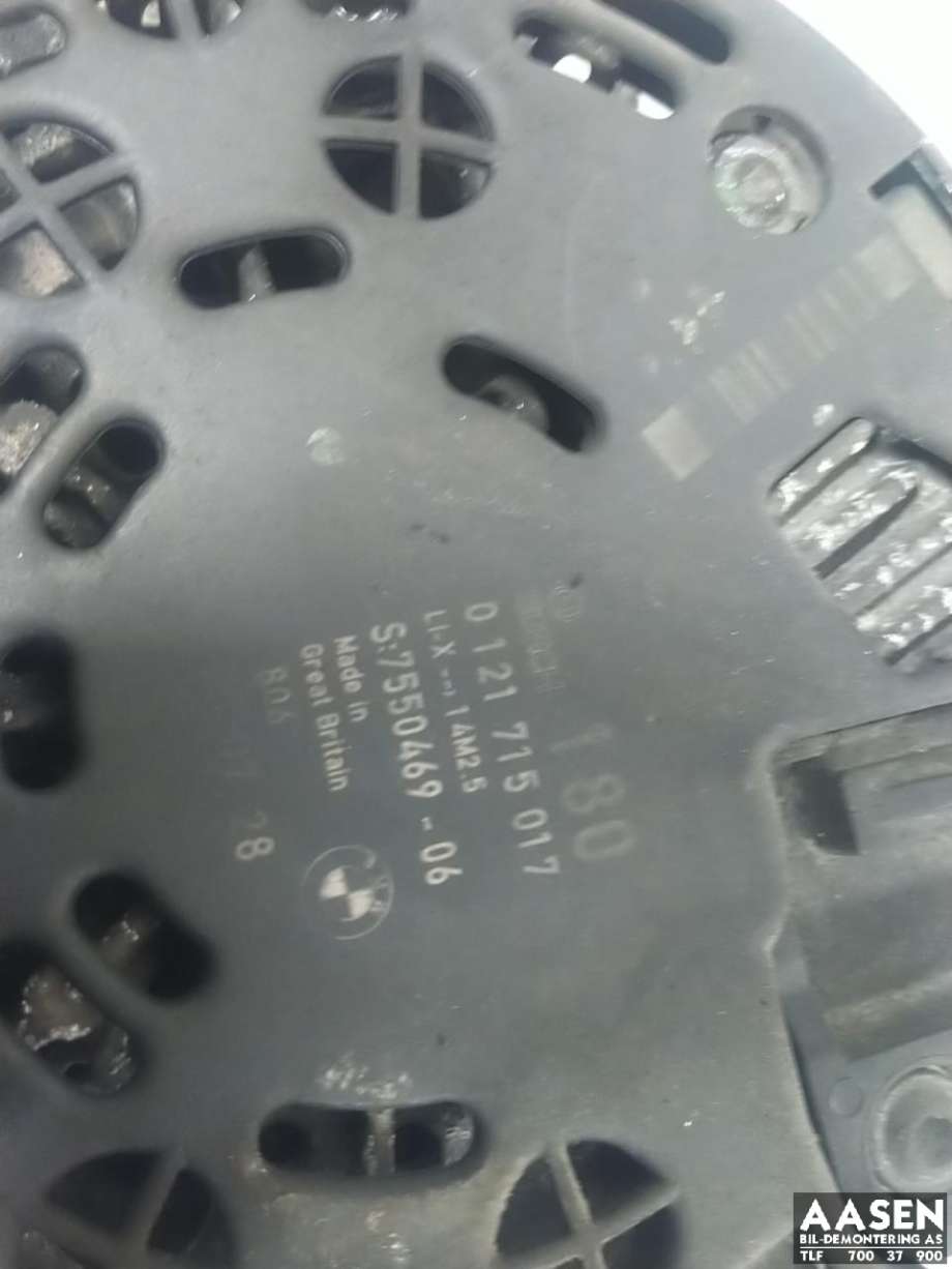 Dynamo diesel til BMW 1-Serie 2004-2011 (E81/E82/E87/E88) (E81/E82/E87/E88) (12 31 7 550 469|12 31 7 542 351)