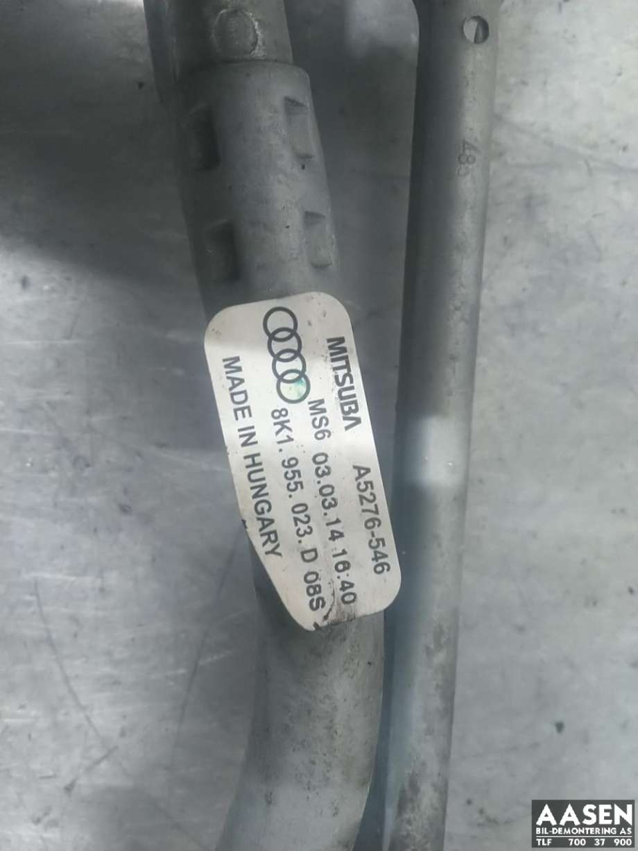 Viskermotor frontrute komplett m/overføring til Audi A4 2007-2014 (Type IV) (B8) (B8) 