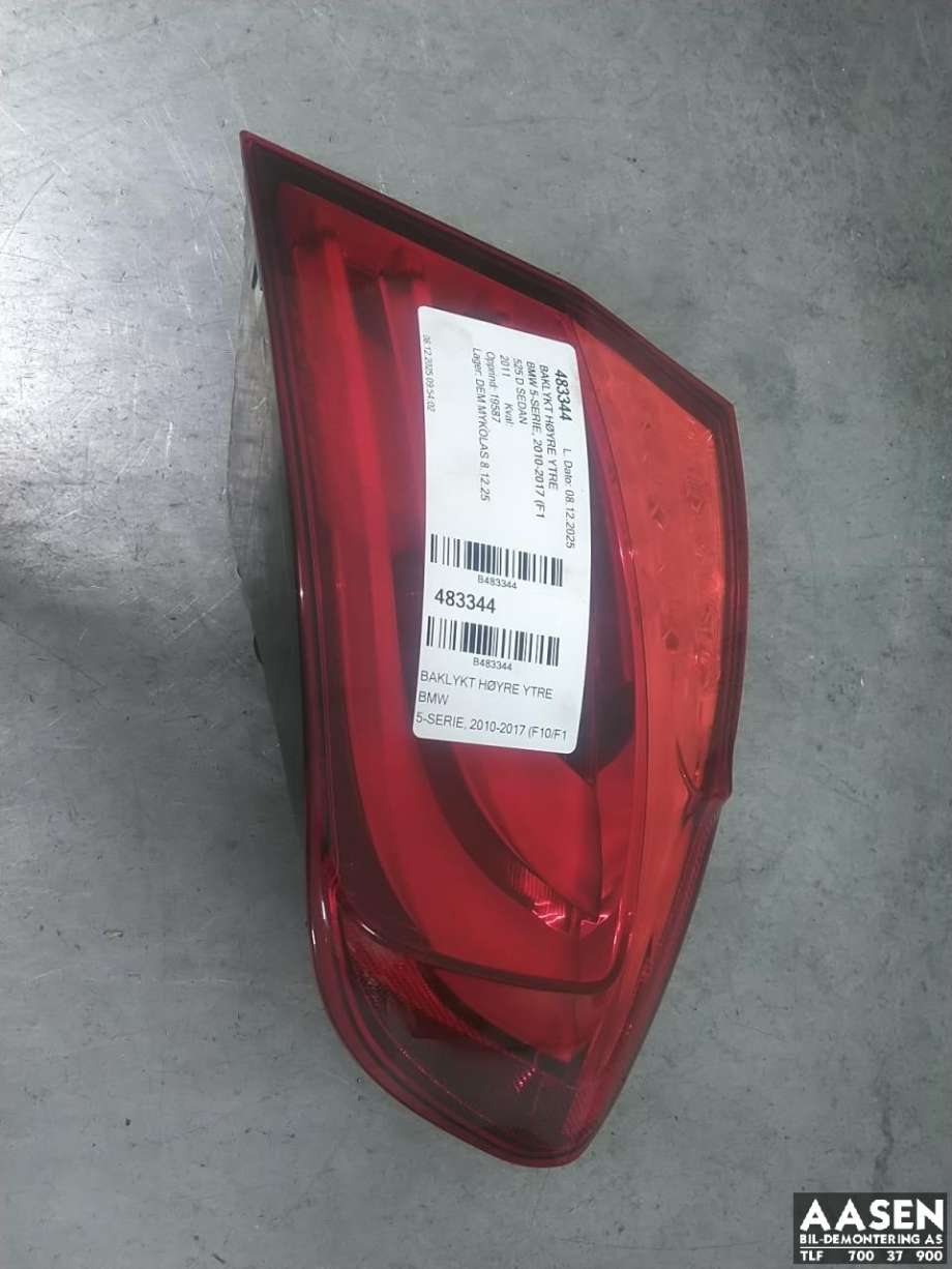 Baklykt høyre ytre til BMW 5-Serie 2010-2017 (F10/F11) (F10/F11) (63 21 7 203 230|)