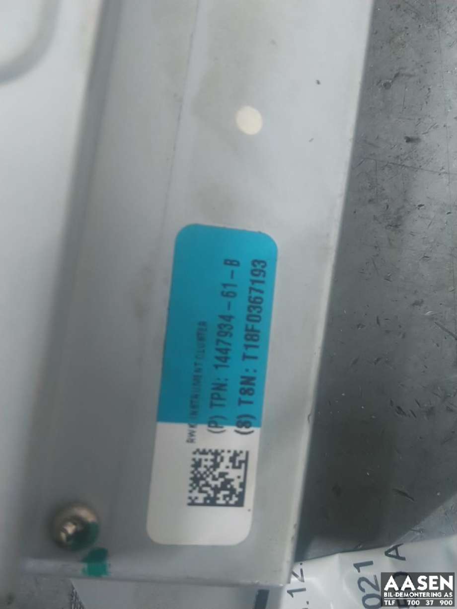 Instrumentpanel til Tesla Model S 2016-2021 (Fase 2) (1447934-61-B|)
