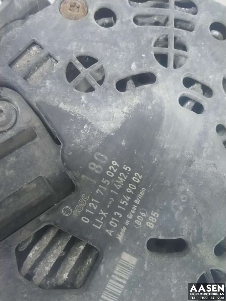 Dynamo diesel til Mercedes C-Klasse 2007-2011 (Fase 1) (W204) (W204) (A 013 154 90 02|121 715 029|0 121 715 029)