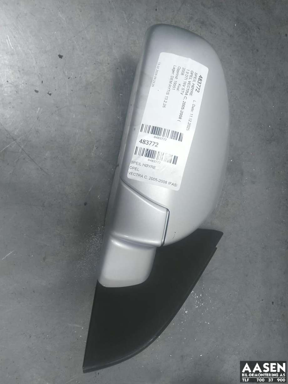 Speil høyre til Opel Vectra C, 2005-2008 (Type II) (13253318)
