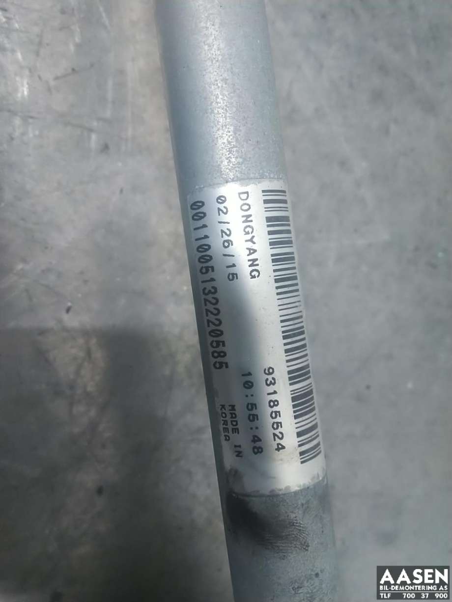 Viskermotor frontrute komplett m/overføring til Opel Vectra C 2005-2008 (Type II)  (93185524|93185526|)