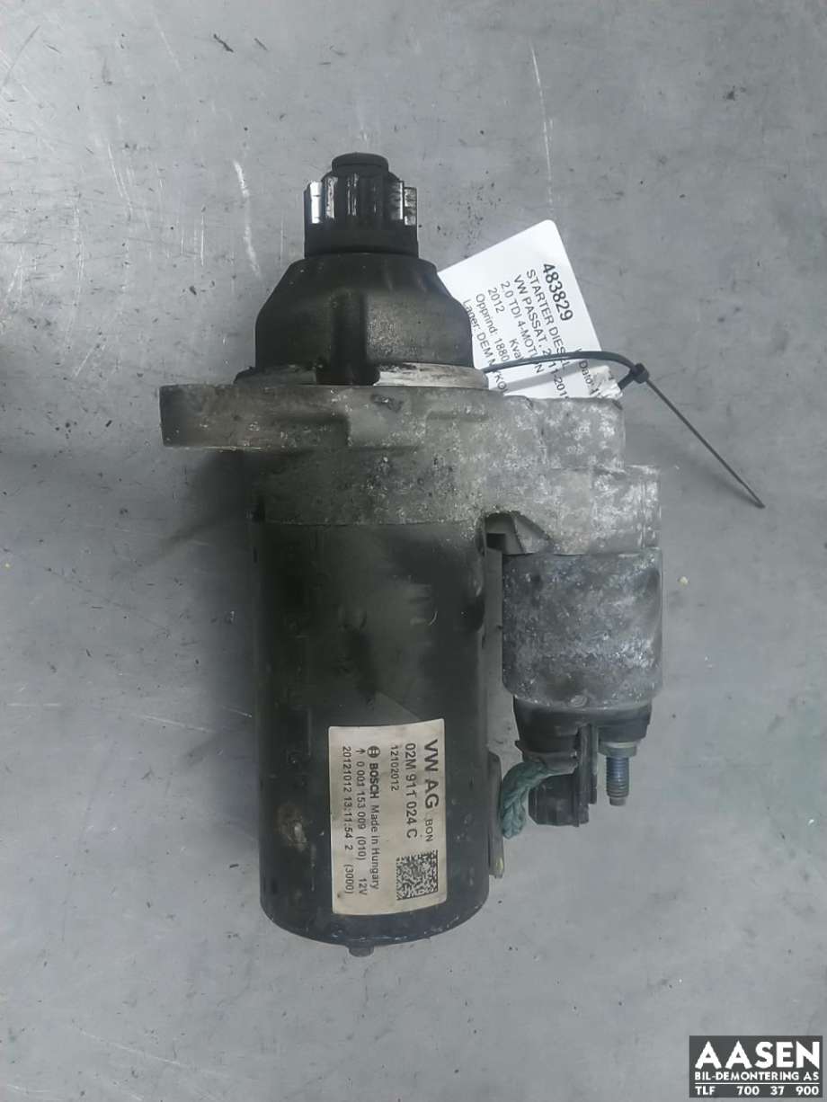 Starter diesel til VW Passat 2011-2015 (B7) (B7)