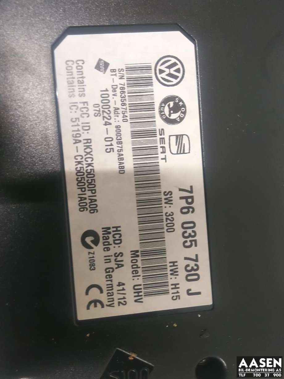 Styreenhet diverse til VW Passat 2011-2015 (B7) (B7) 