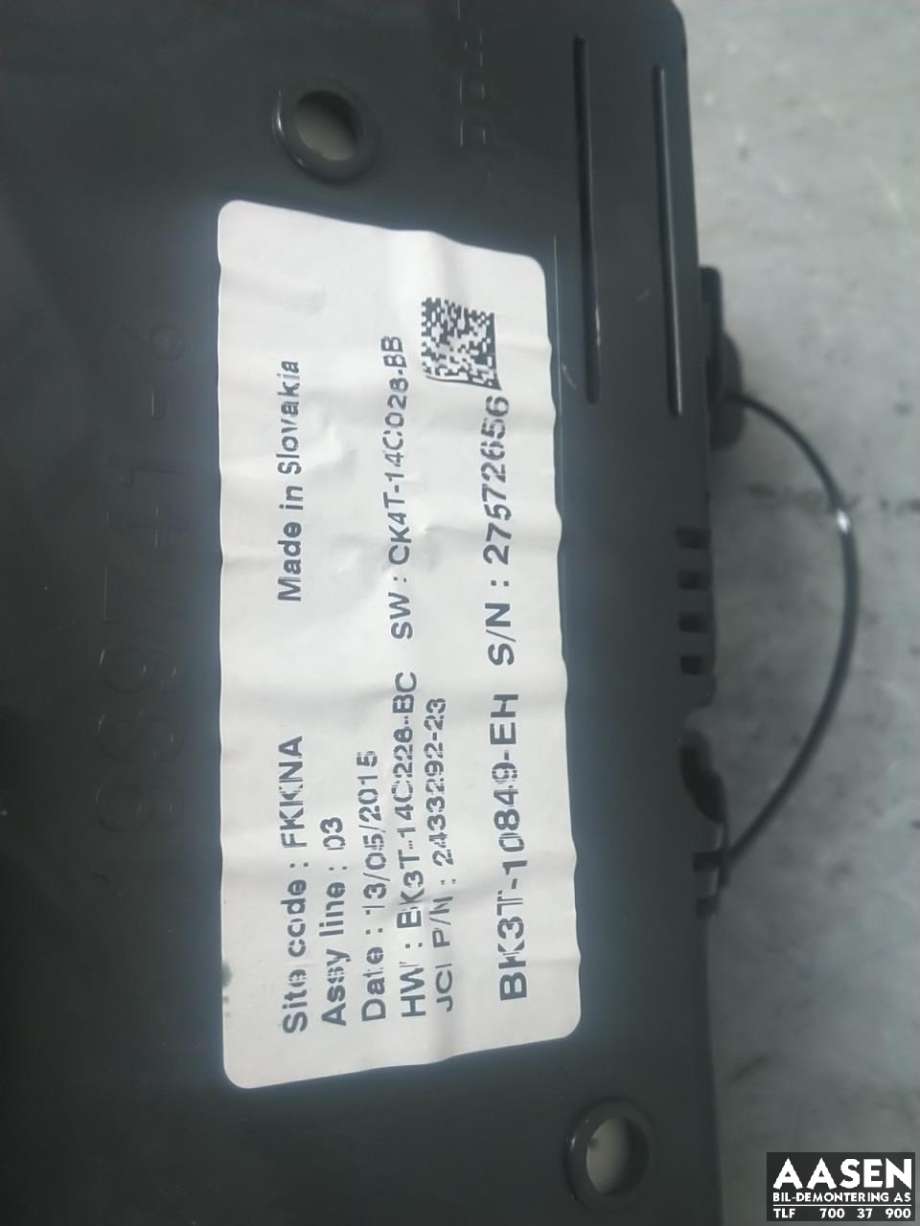 Instrumentpanel til Ford Transit 2014-->>  
