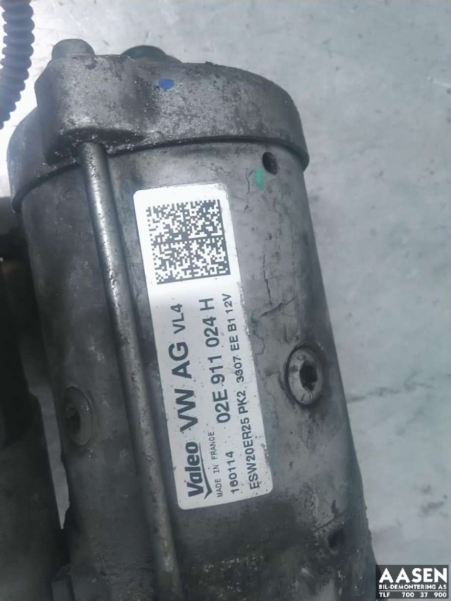 Starter diesel til Škoda Superb 2008-2015 (Type II)  (02E 911 024 H|02E 911 024 C|02E 911 024 CX)
