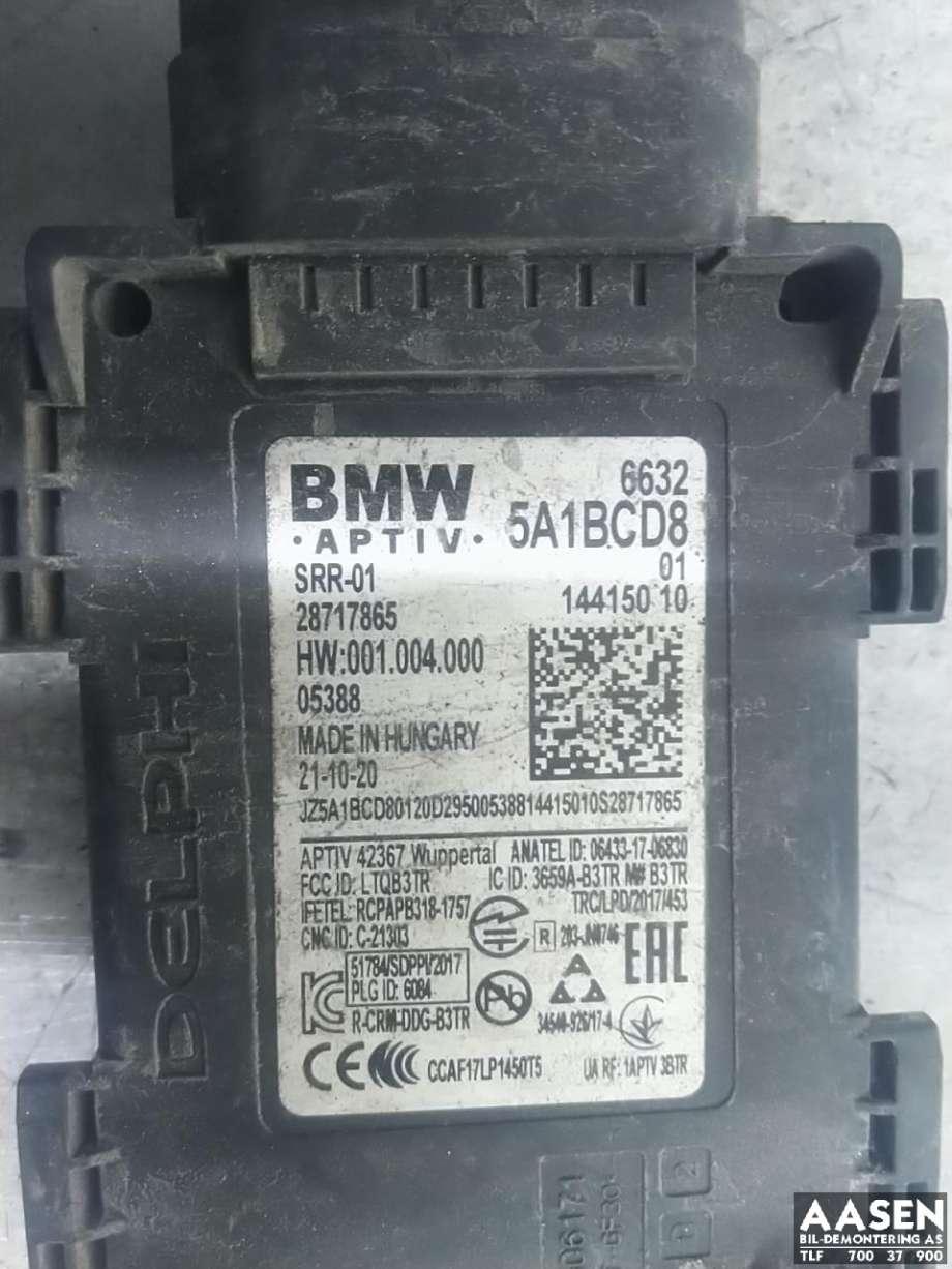 Sensor blindsone til BMW 3-Serie 2018-->> (G20) (G20) (66 32 5 A84 CF7|)