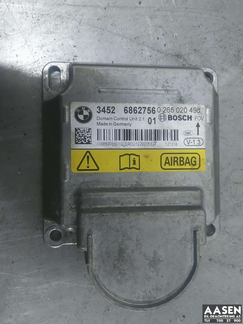 Airbag elektronikk til BMW 1-Serie, 2011-2015 (Fase 1) (F20/F21) (F20/F21) 