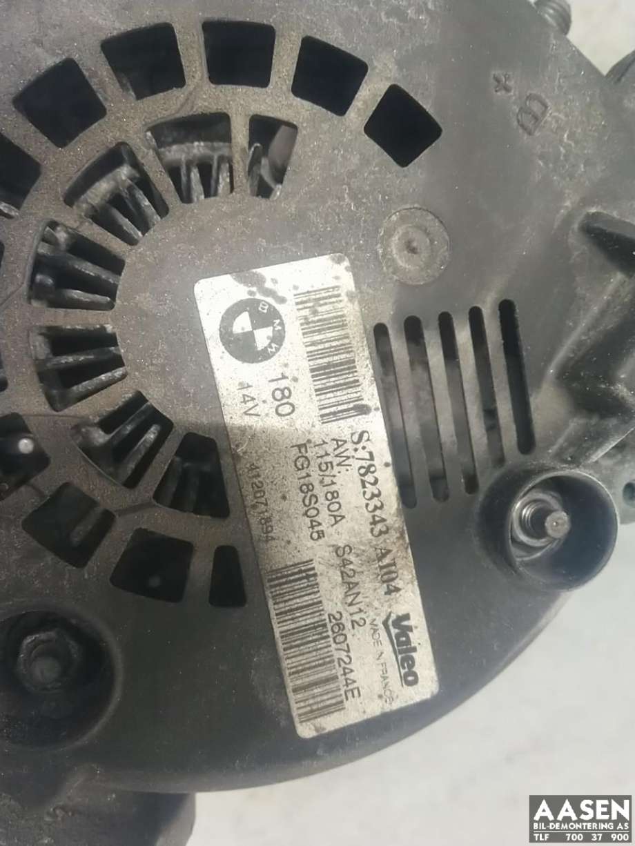 Dynamo diesel til BMW 1-Serie 2011-2015 (Fase 1) (F20/F21) (F20/F21) (12 31 7 823 343|12 31 8 578 609|12 31 8 578 608)