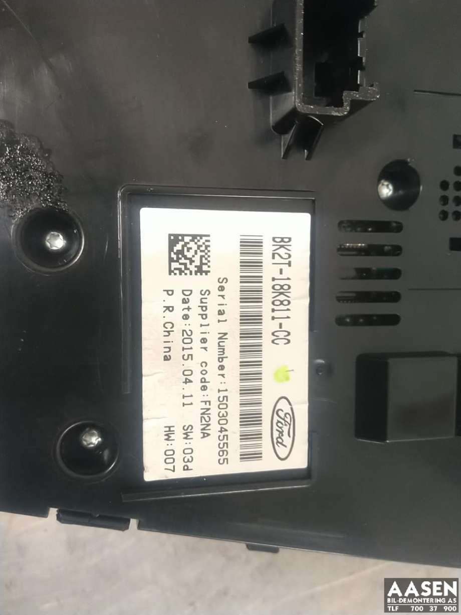 Bilstereo betjeningspanel til Ford Transit 2014-->>  