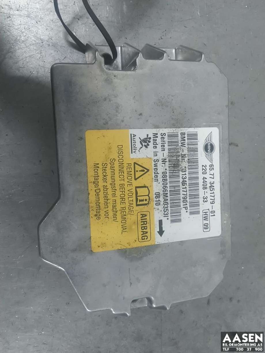 Airbag elektronikk til Mini One/Cooper, 2007-2014 (R55-57) (R55-57) 