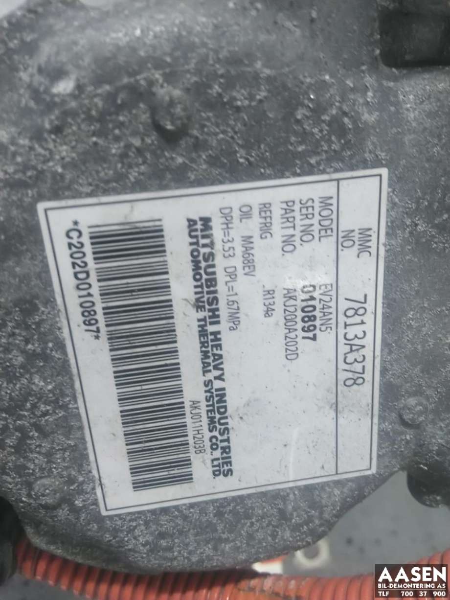 Aircondition kompressor hybrid til Mitsubishi Outlander 2015-->> (Type III, Fase 2) (7813A483|)