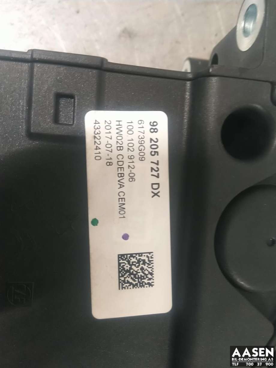 Girstang/girvelger automat til Peugeot 3008 2016-->> (Type II)  (98 205 727 DX|)