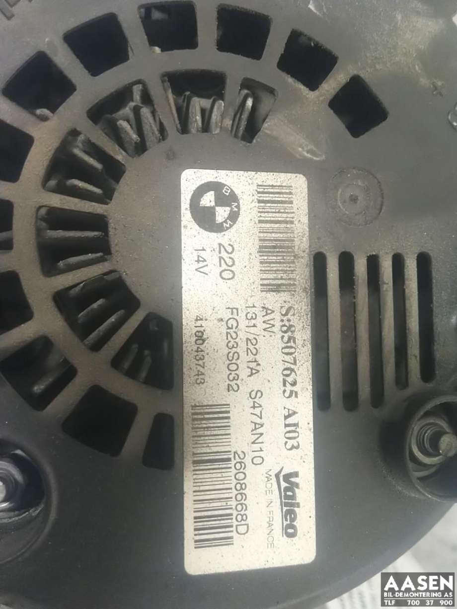Dynamo diesel til BMW 5-Serie 2010-2017 (F10/F11) (F10/F11) (12 31 8 507 625|)