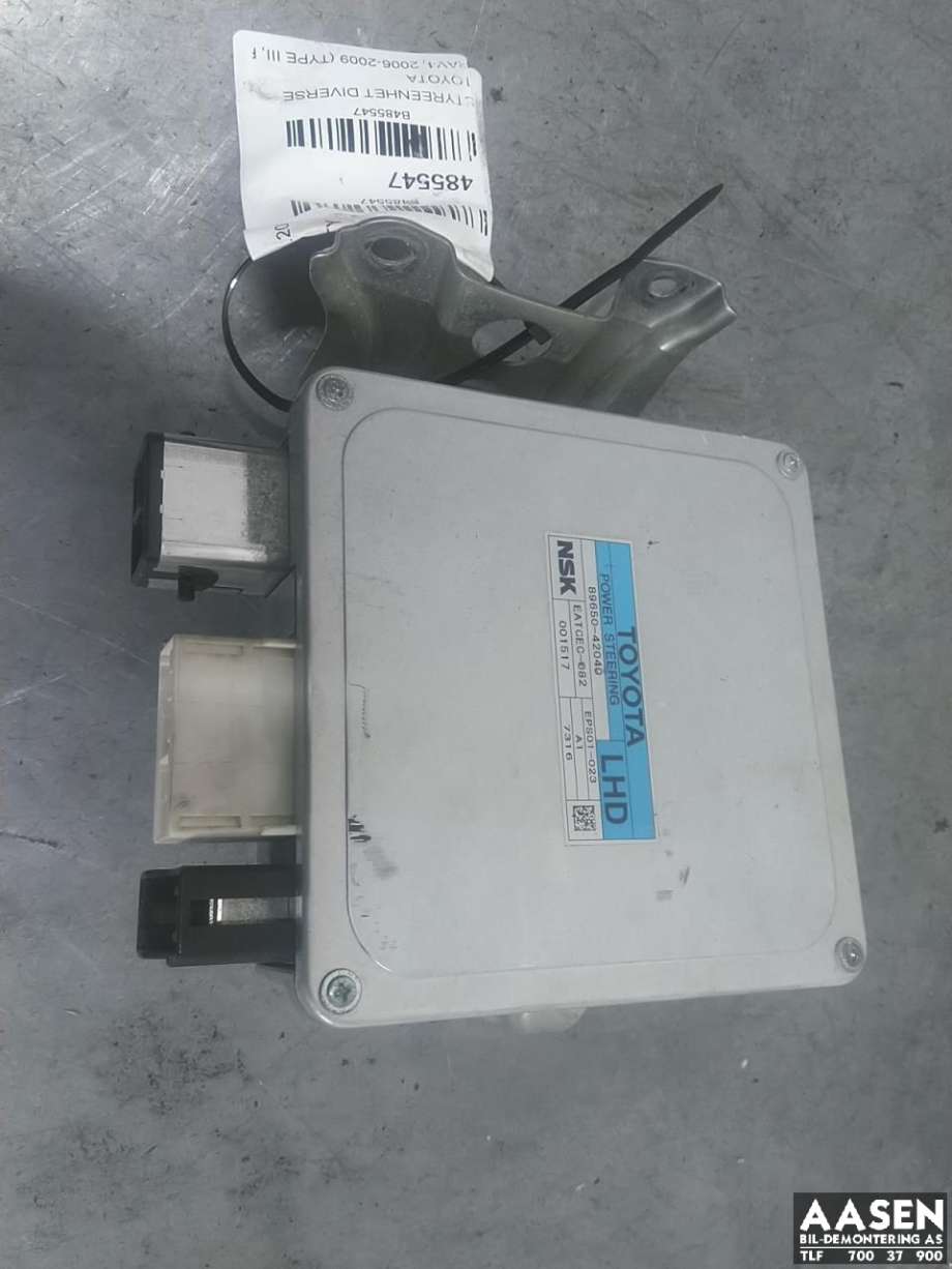 Styreenhet diverse til Toyota RAV4 2006-2009 (Type III, Fase 1)