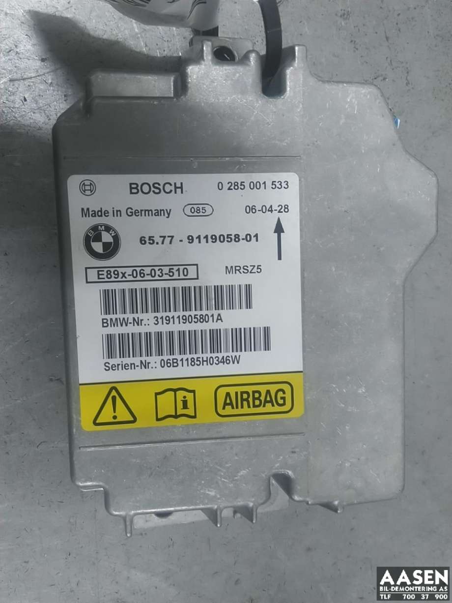 Airbag elektronikk til BMW 1-Serie, 2004-2011 (E81/E82/E87/E88) (E81/E82/E87/E88) 