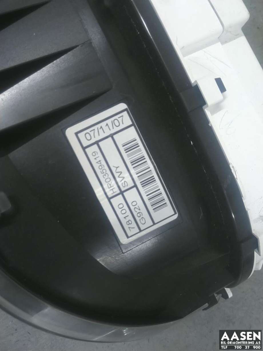 Instrumentpanel til Honda CR-V 2007-2012 (Type III)  (78120SWYG92|)