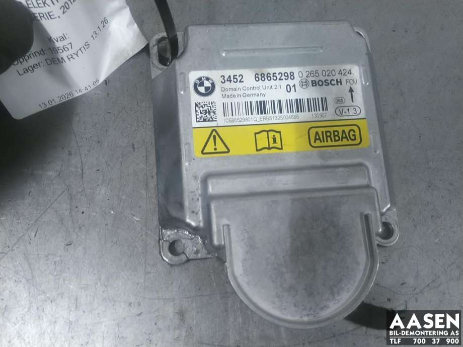 Airbag elektronikk til BMW 3-Serie, 2012-2018 (F30/F31/F34) (F30/F31/F34) 