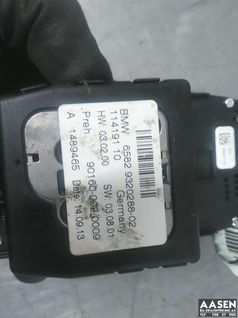 Bilstereo betjeningspanel til BMW 3-Serie 2012-2018 (F30/F31/F34) (F30/F31/F34) (65 82 9 350 723|)