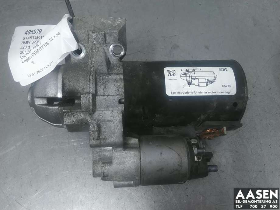 Starter diesel til BMW 3-Serie 2012-2018 (F30/F31/F34) (F30/F31/F34)