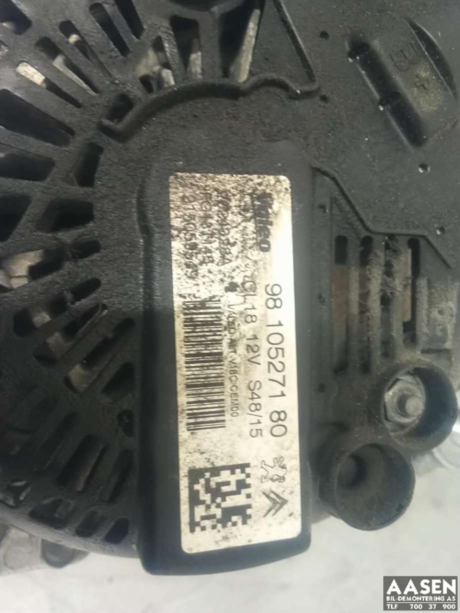 Dynamo diesel til Peugeot Partner 2015-2019 (Type II, Fase 2)  (98 105 271 80|)