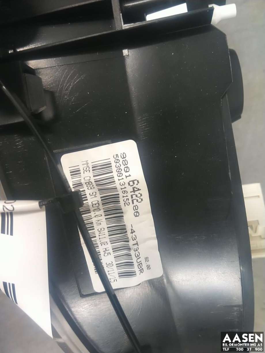 Instrumentpanel til Peugeot Partner 2015-2019 (Type II, Fase 2)  