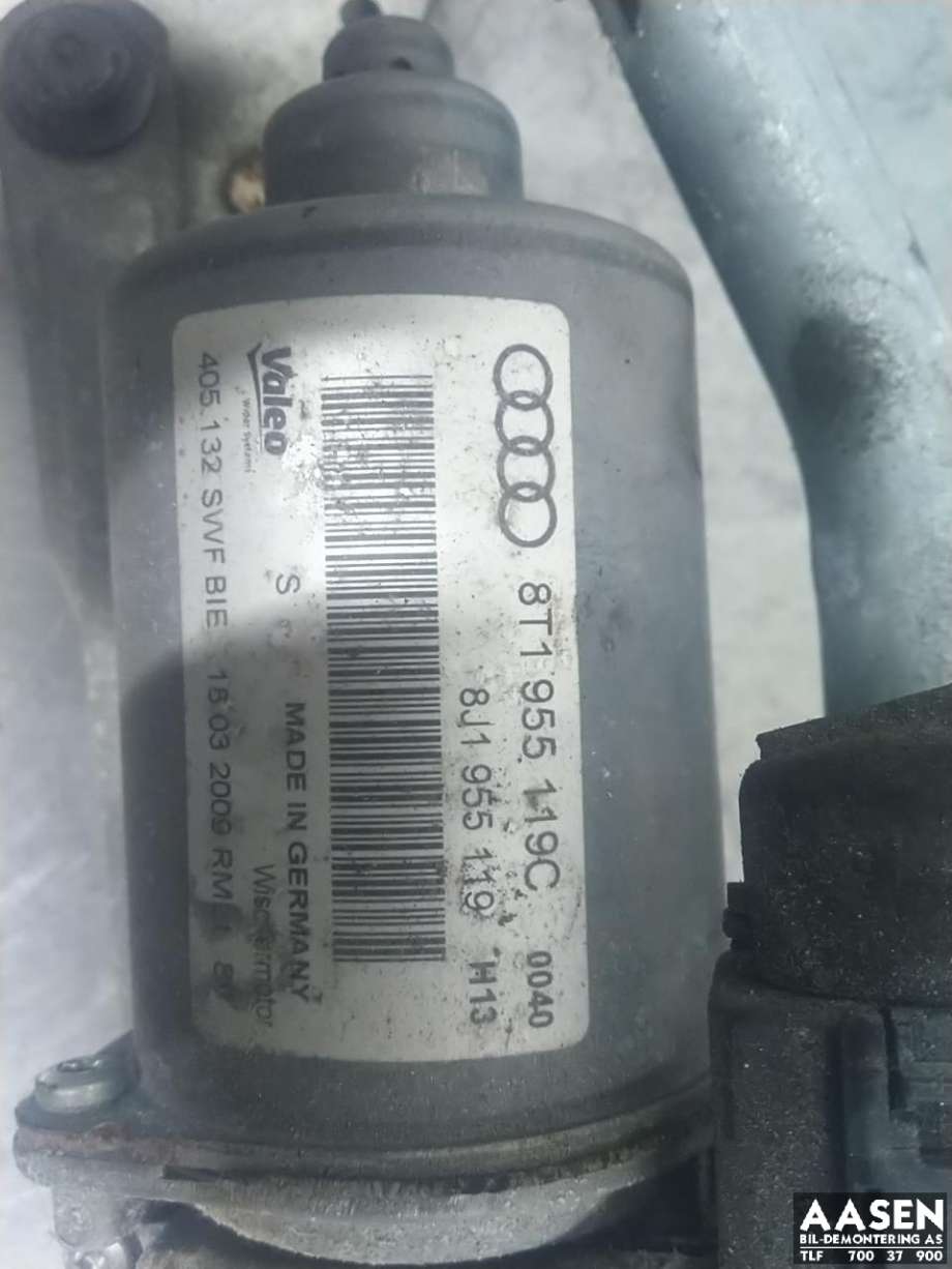 Viskermotor frontrute komplett m/overføring til Audi A5 2007-2016 (Type I)