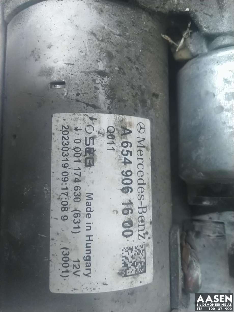 Starter diesel til Mercedes Vito 2014-->> (W447) (W447) (A 654 906 16 00|A 654 906 14 00|)