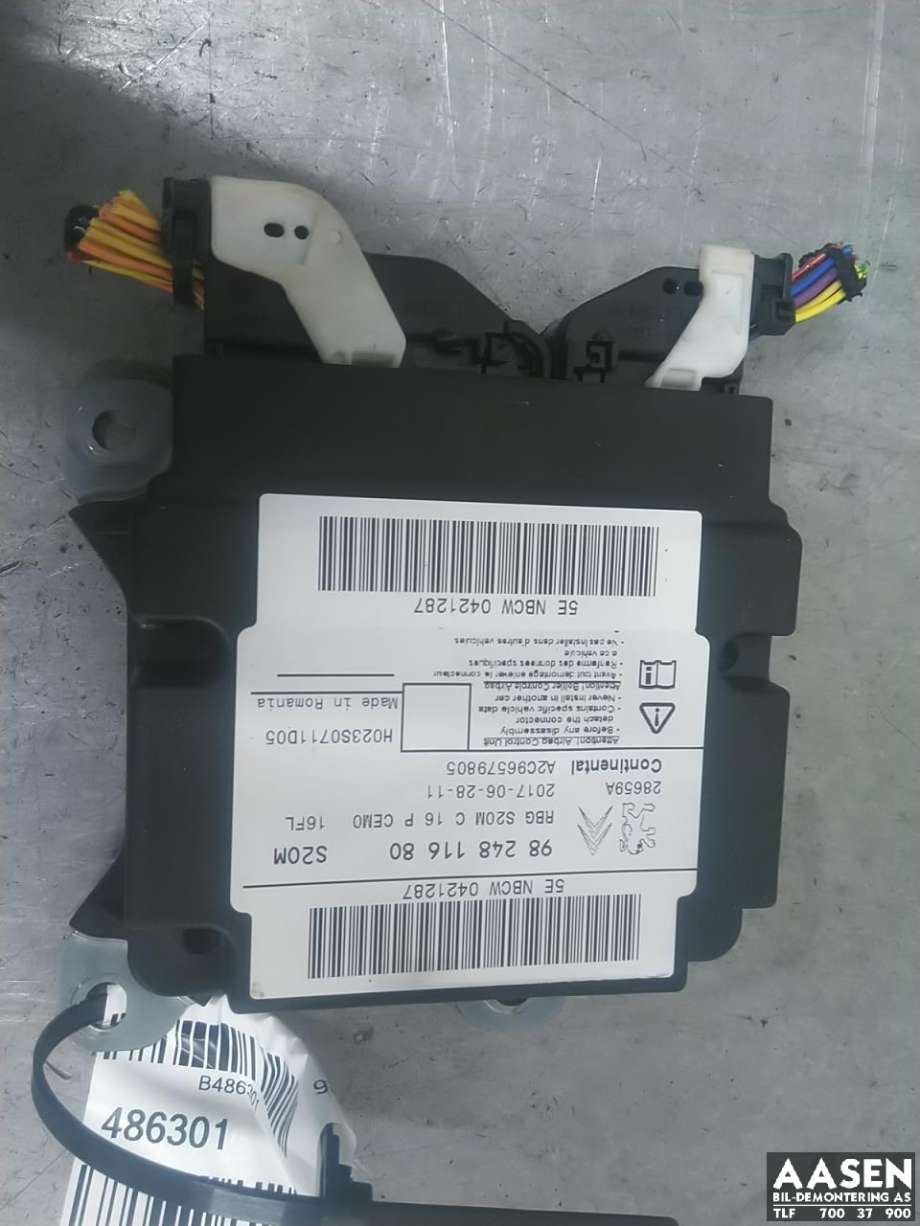 Airbag elektronikk til Peugeot 3008, 2016-->> (Type II)  