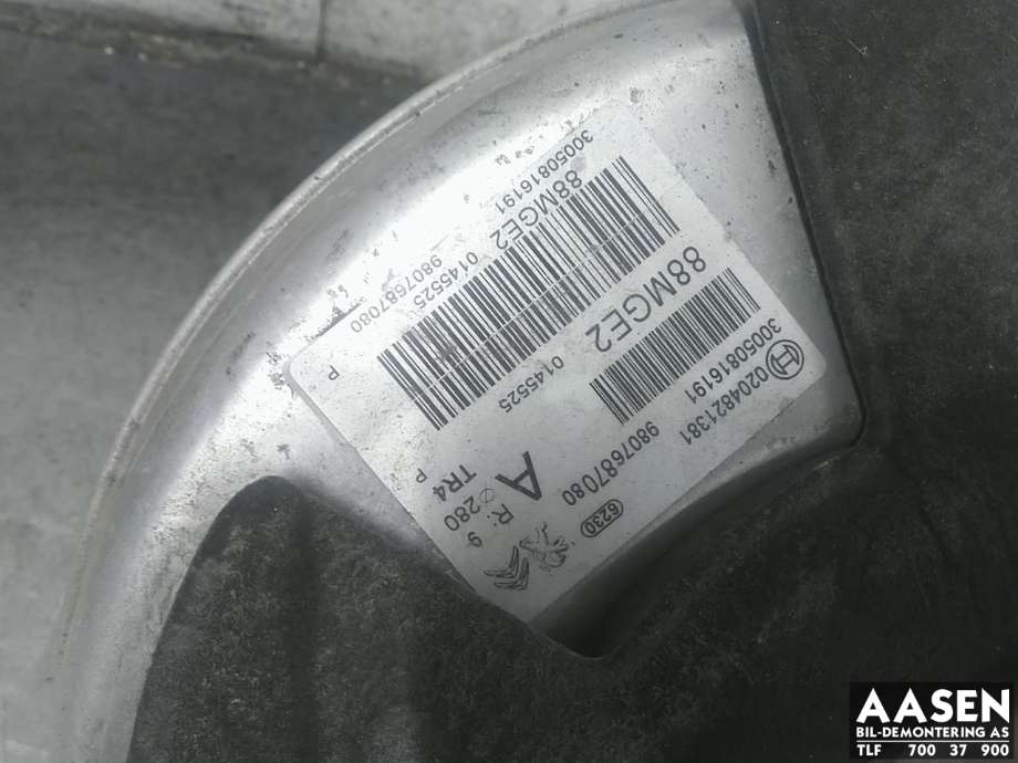 Bremsekraft-forsterker til Peugeot 3008 2016-->> (Type II)