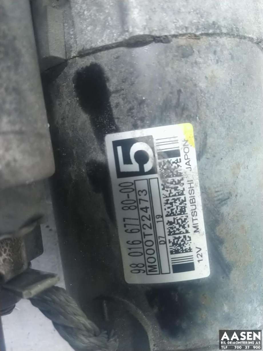Starter diesel til Peugeot 3008 2016-->> (Type II)  