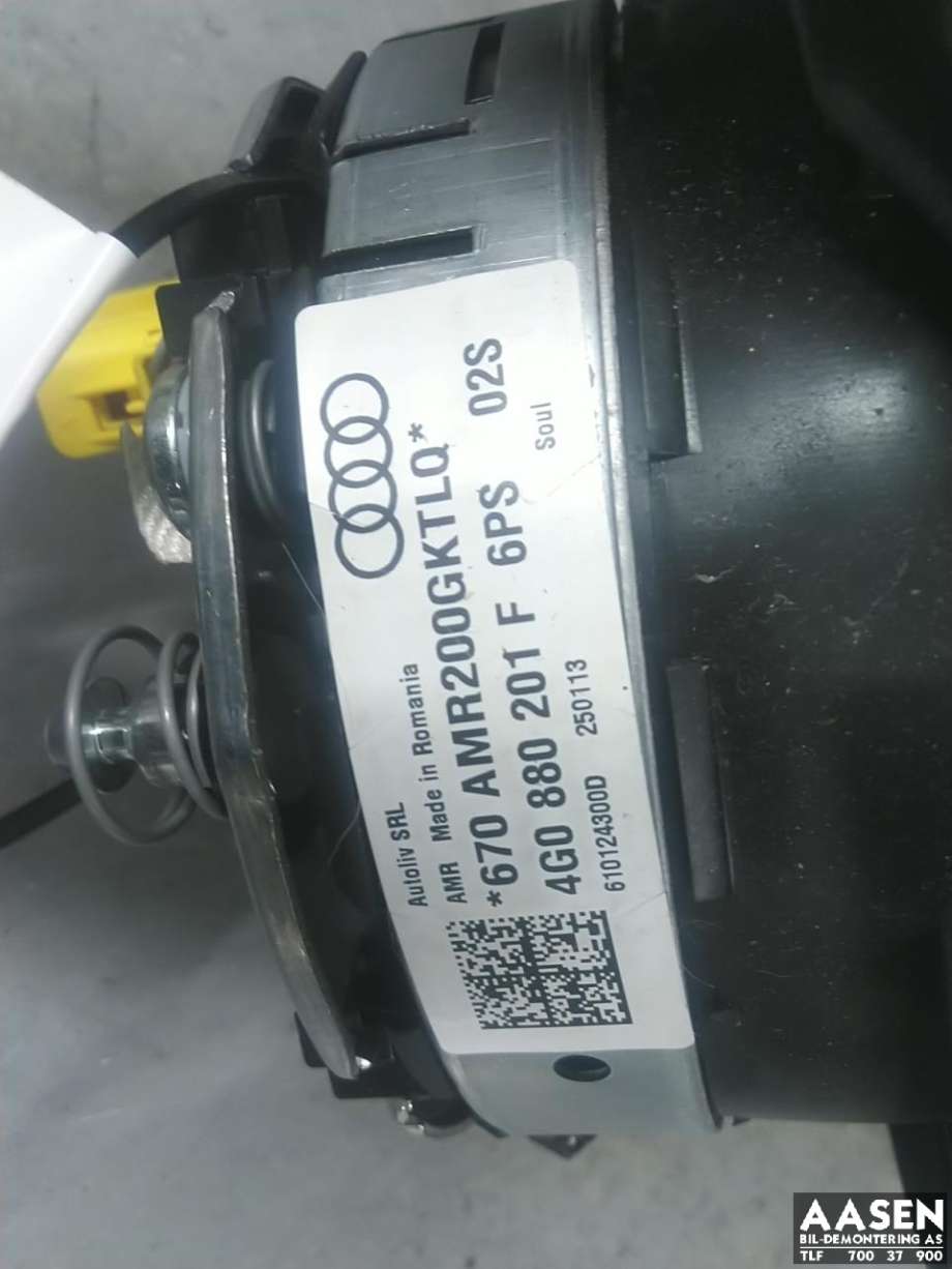 Airbag rattpute til Audi A6, Allroad 2012-2014 (Type III, Fase 1) (C7) (C7) (4G0 880 201 F|)