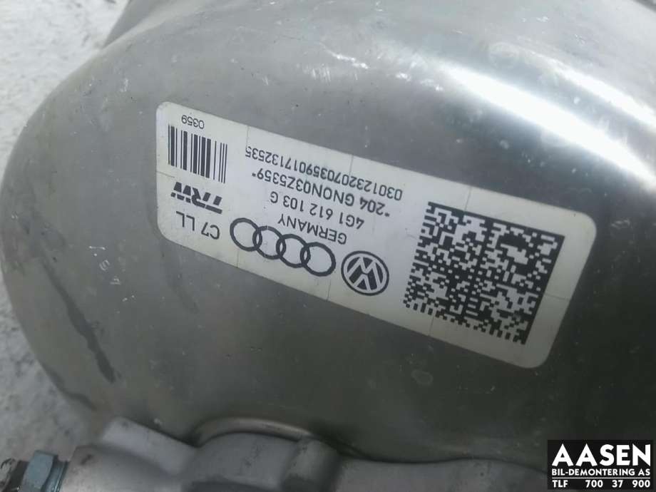 Bremsekraft-forsterker til Audi A6, Allroad 2012-2014 (Type III, Fase 1) (C7) (C7) (8K0 612 107 D|)