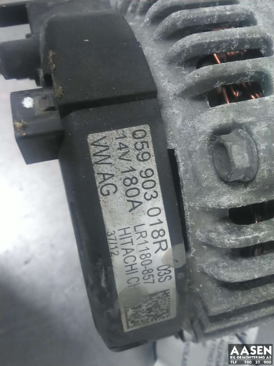 Dynamo diesel til Audi A6, Allroad 2012-2014 (Type III, Fase 1) (C7) (C7) (059 903 018 R|059 903 018 RX|059 903 018 TX)