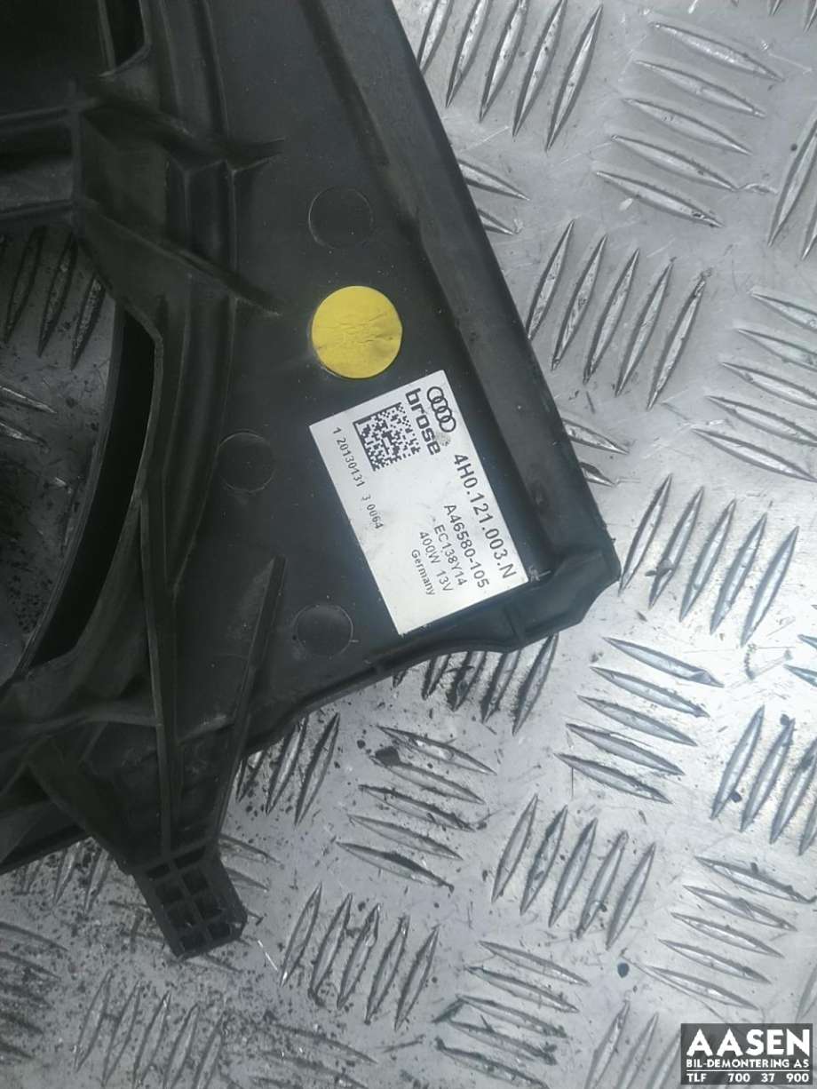 Kjølevifte elektrisk til Audi A6, Allroad 2012-2014 (Type III, Fase 1) (C7) (C7) (4H0 959 455 AD|4H0 959 455 AE|)
