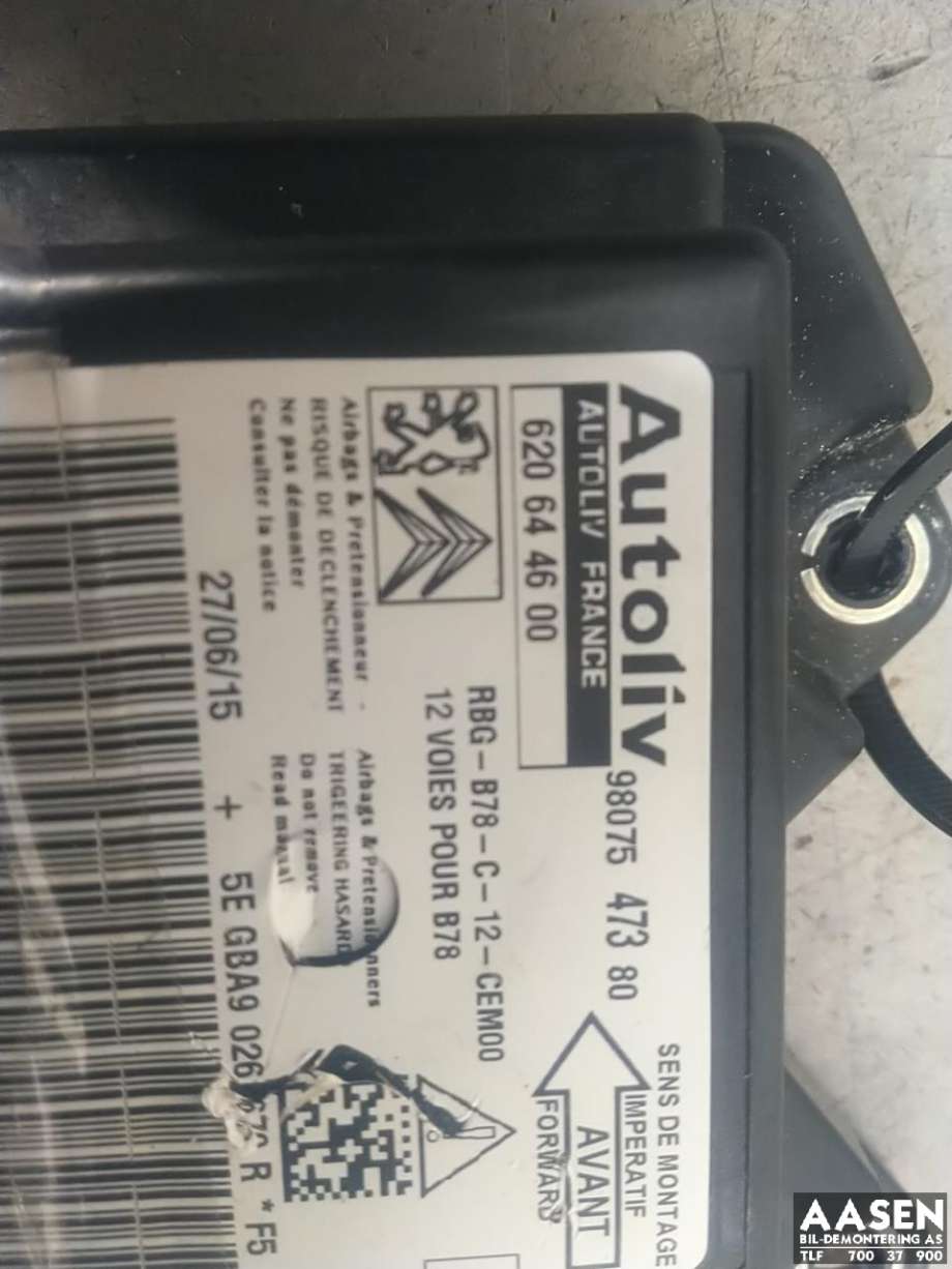 Airbag elektronikk til Citroën C4, Picasso 2013-2018 (Type II)  