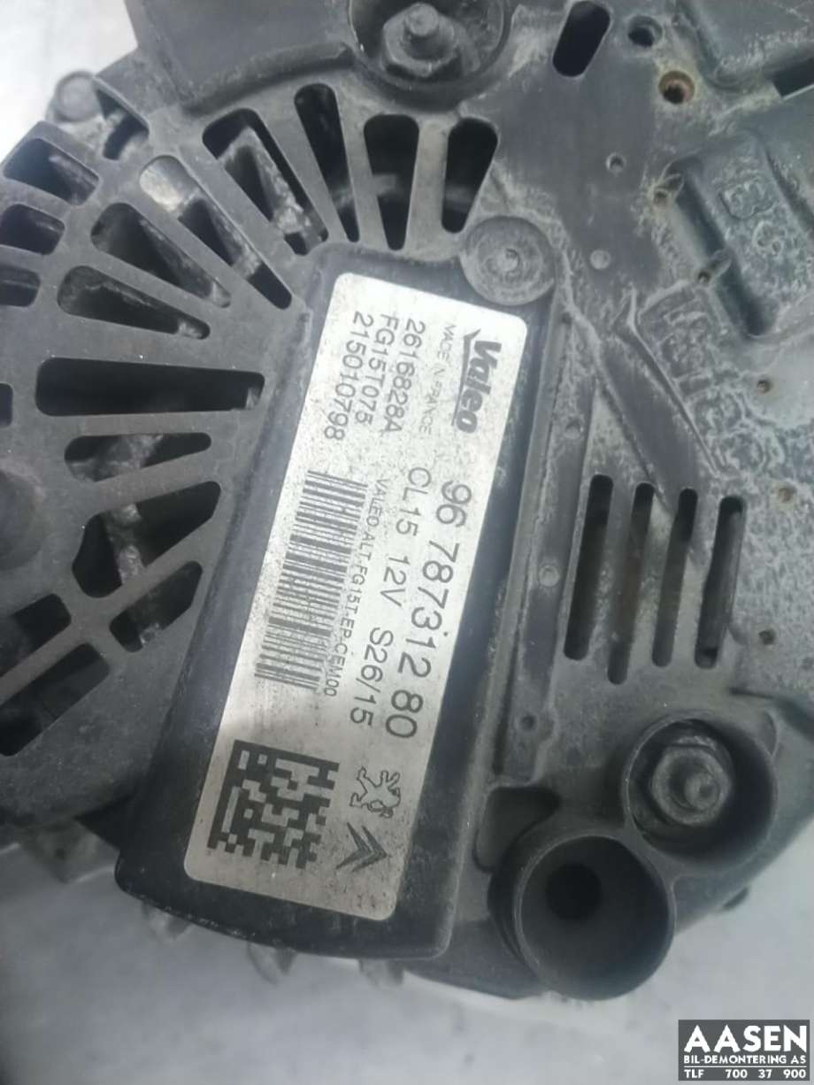 Dynamo til Citroën C4, Picasso 2013-2018 (Type II)  (96 787 312 80|98 222 307 80|)
