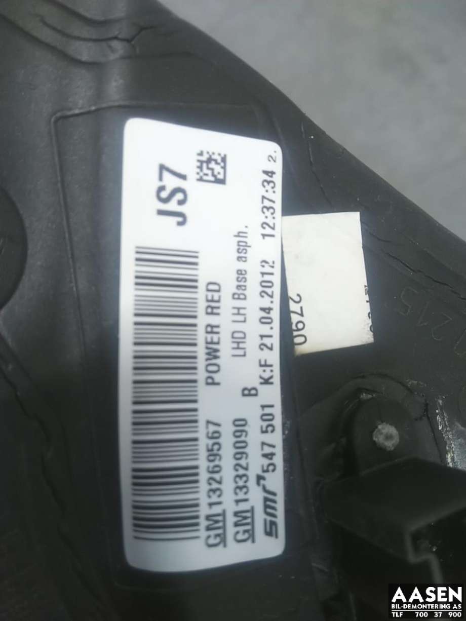 Speil venstre til Opel Insignia A 2009-2014