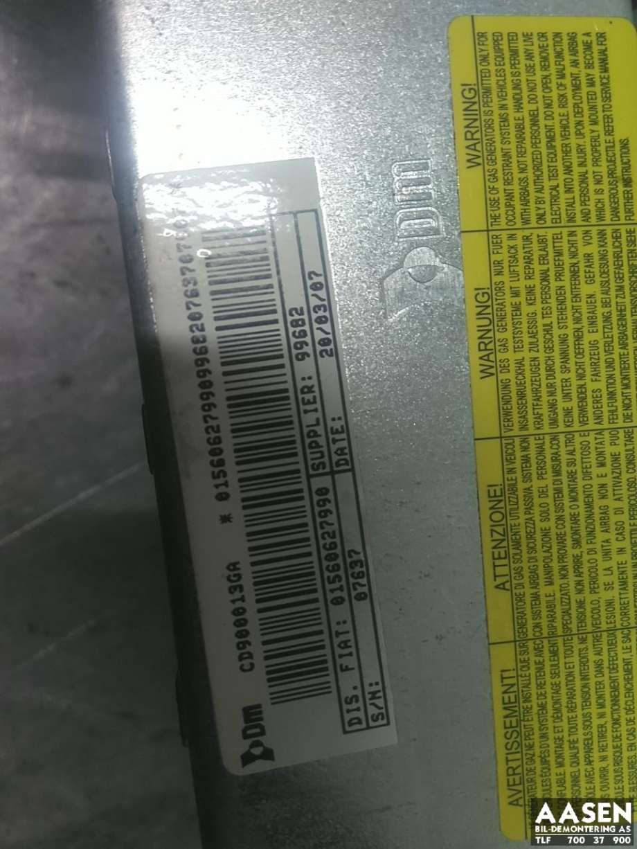 Airbag kne til Alfa Romeo 159 2005-2011