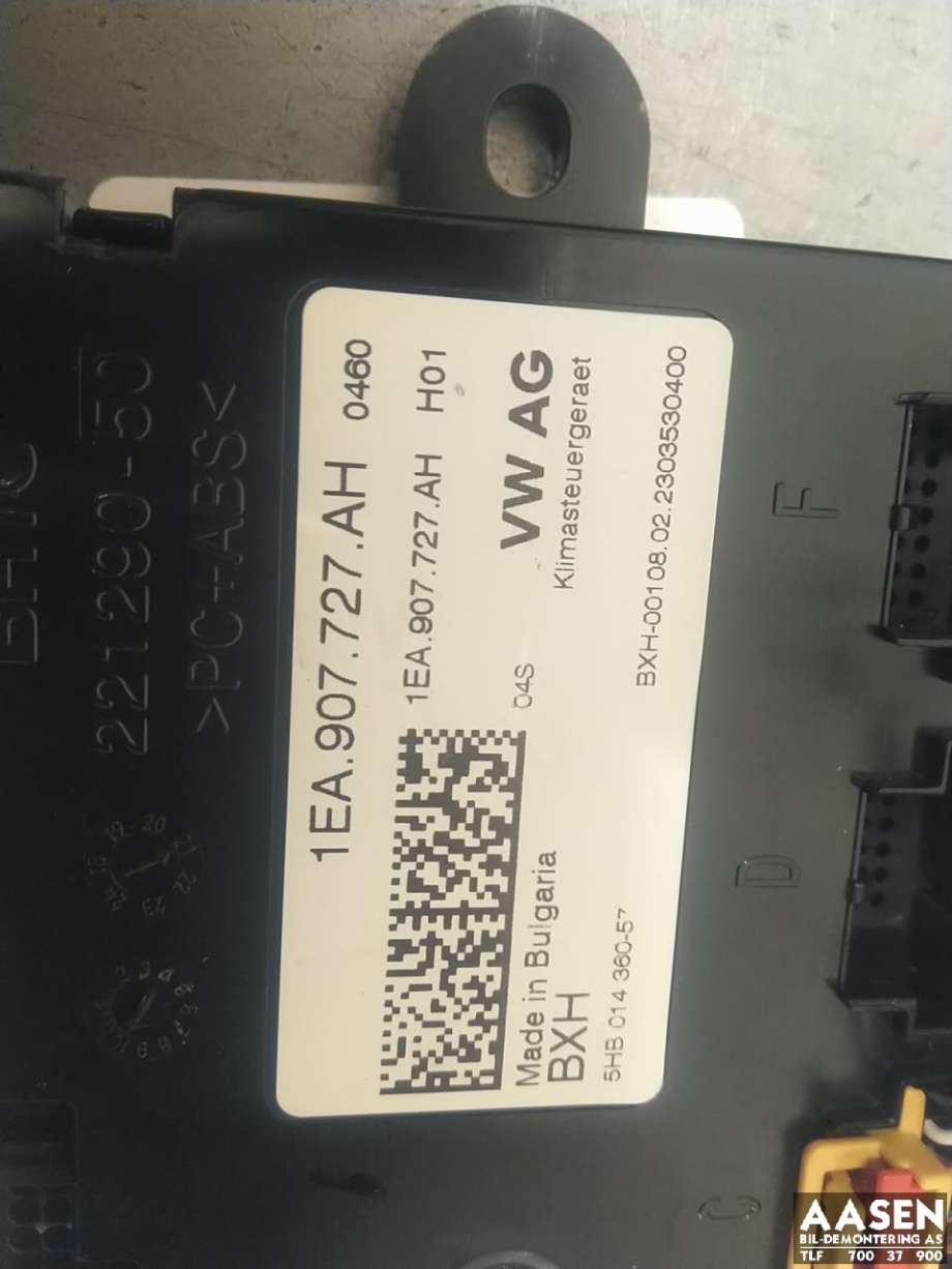 Styreenhet klima/aircondition til VW ID.3 2020-->>  (1EA 907 727 AH|)