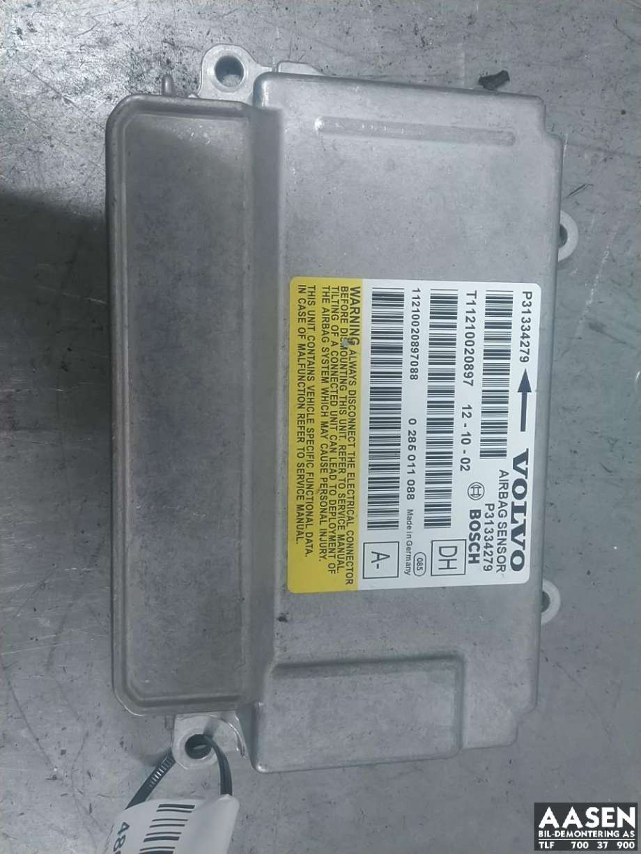 Airbag elektronikk til Volvo V60, 2010-2013 (Type I, Fase 1)  